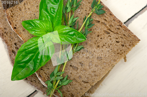 Image of bread basil and thyme