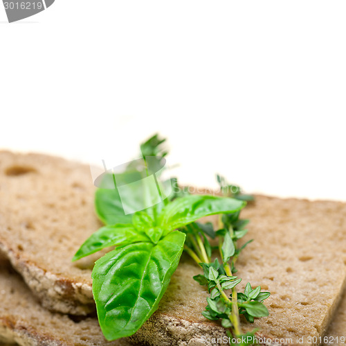 Image of bread basil and thyme