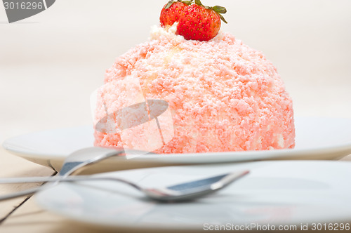 Image of fresh strawberry and whipped cream dessert