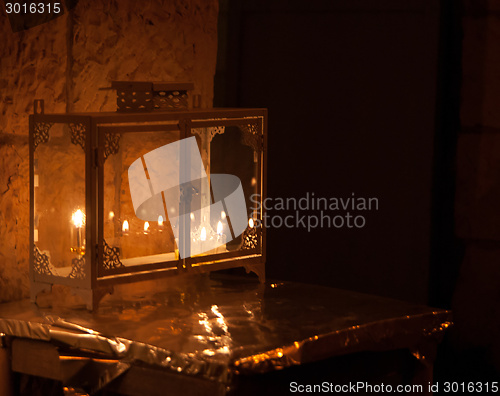 Image of Chanuka lights in Jerusalem