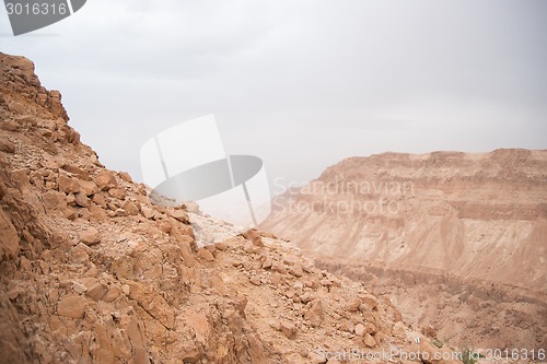 Image of Hiking in a Judean desert of Israel