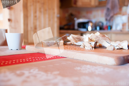 Image of Cooking in farm kitchen
