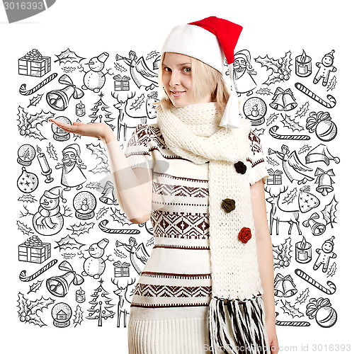 Image of Woman Waiting For Christmas