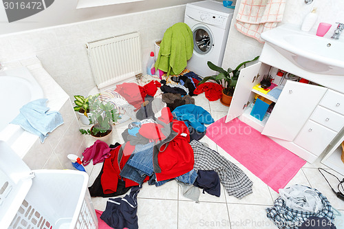 Image of dirty clothes ready for the wash