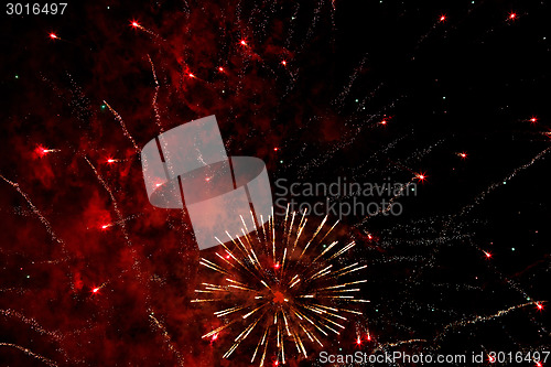 Image of Fireworks in the night sky