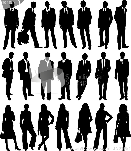 Image of business people collection