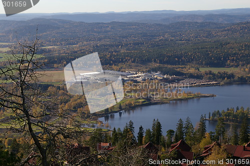 Image of Bogstadvannet and Bærum in Norway