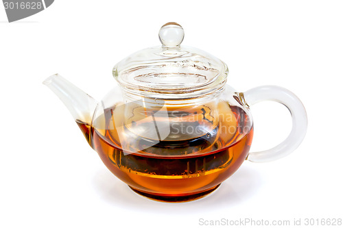 Image of Tea in glass teapot