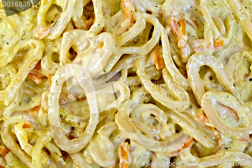 Image of Calamari in cream sauce