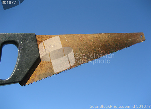 Image of Rusty hand saw