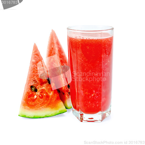 Image of Juice watermelon in glass