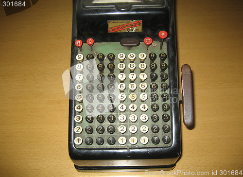 Image of Old adding machine