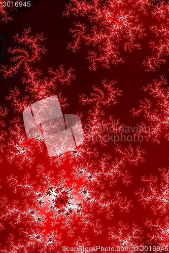 Image of Glowing Red Fractal