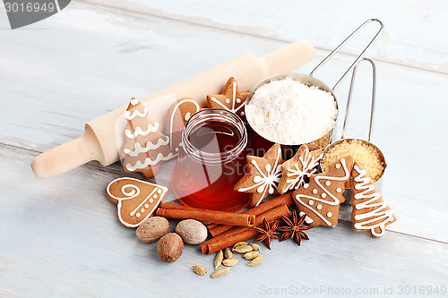 Image of christmas gingerbread cookies