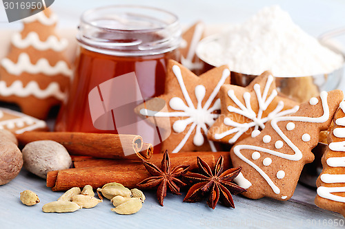 Image of christmas gingerbread cookies