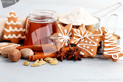 Image of christmas gingerbread cookies