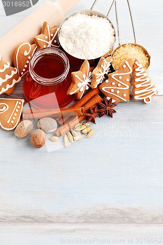 Image of christmas gingerbread cookies