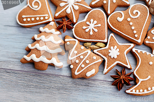 Image of christmas gingerbread cookies