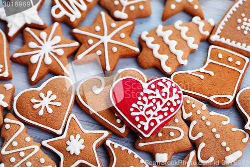 Image of christmas gingerbread cookies