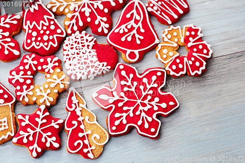 Image of christmas gingerbread cookies