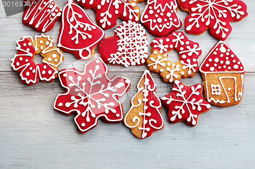 Image of christmas gingerbread cookies