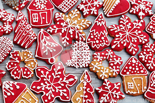 Image of christmas gingerbread cookies