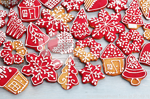 Image of christmas gingerbread cookies