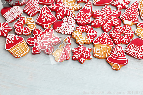 Image of christmas gingerbread cookies