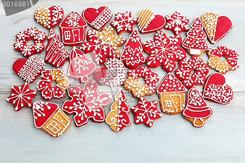 Image of christmas gingerbread cookies