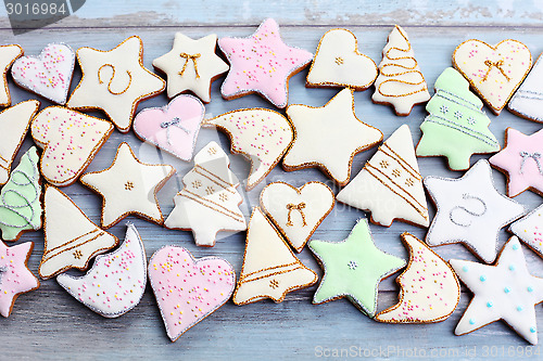 Image of christmas gingerbread cookies