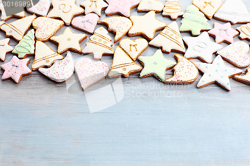 Image of christmas gingerbread cookies