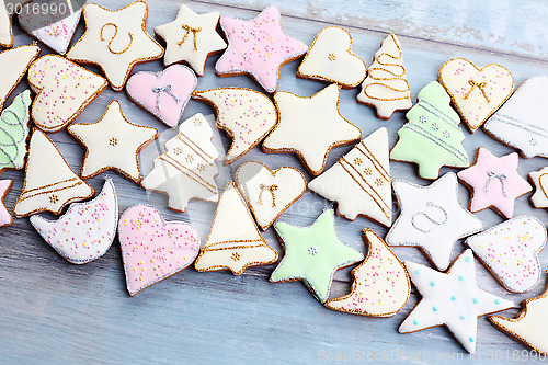 Image of christmas gingerbread cookies