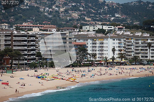 Image of  urban beach in summer
