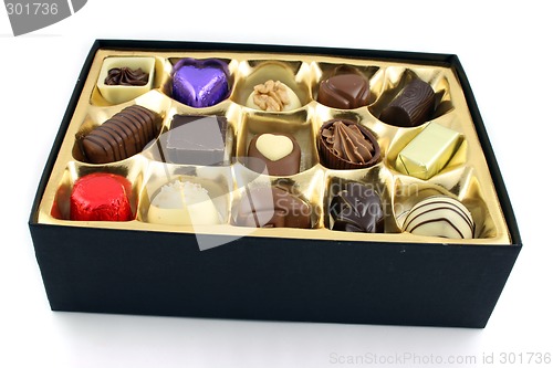 Image of Open Box of Chocs