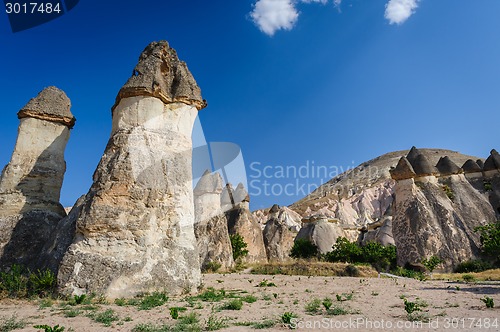 Image of Bizzare rocks in Cappadocia, Turkey 