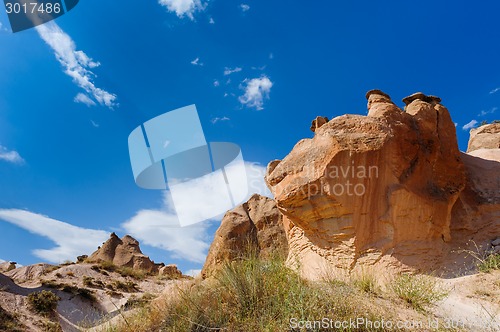 Image of Bizzare rocks in Cappadocia, Turkey 