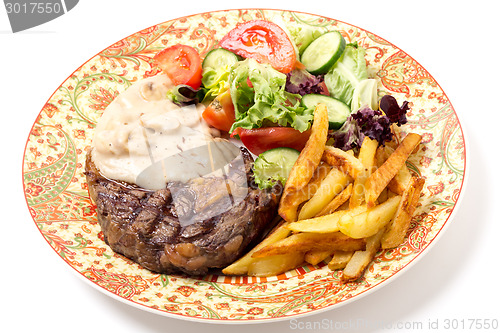 Image of Ribeye steak dinner