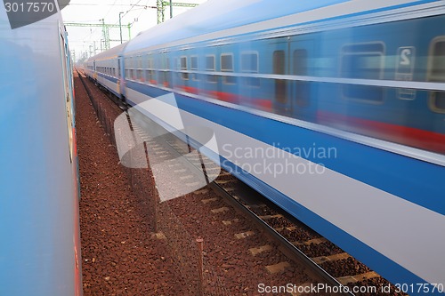 Image of Trains pass by