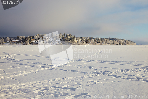 Image of Frozen lake