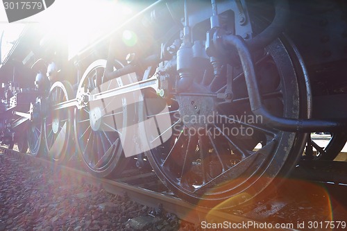 Image of Steam Locomotive Sun Flare