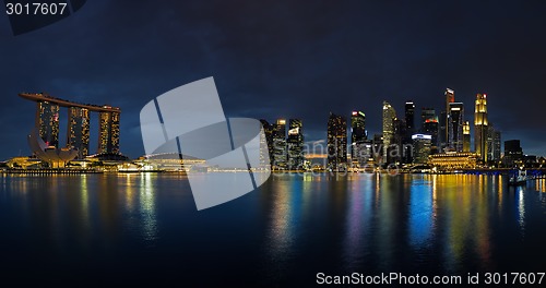 Image of Singapore Skyline at sunset