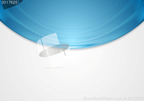 Image of Abstract blue wavy vector background