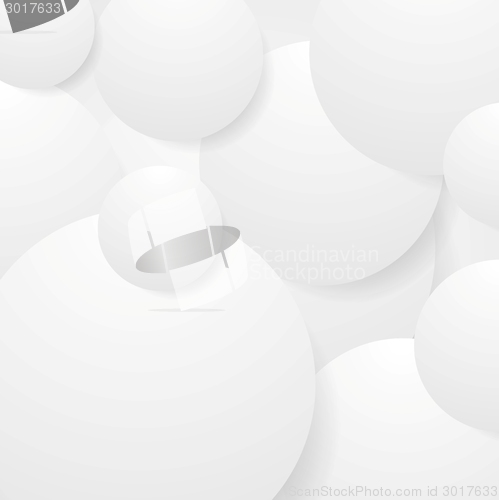Image of Abstract grey paper circles background