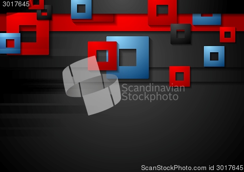 Image of Dark corporate geometric background