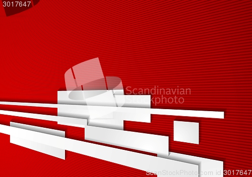Image of Abstract corporate red motion tech background