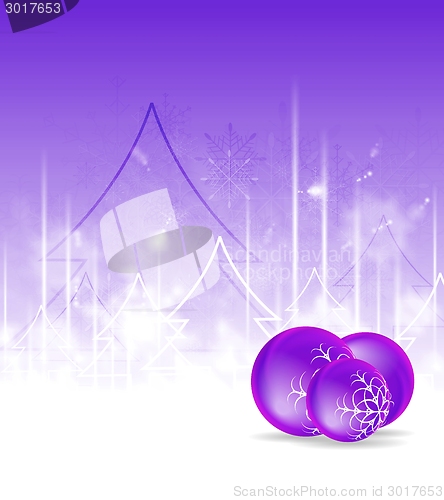 Image of Bright vector Christmas background