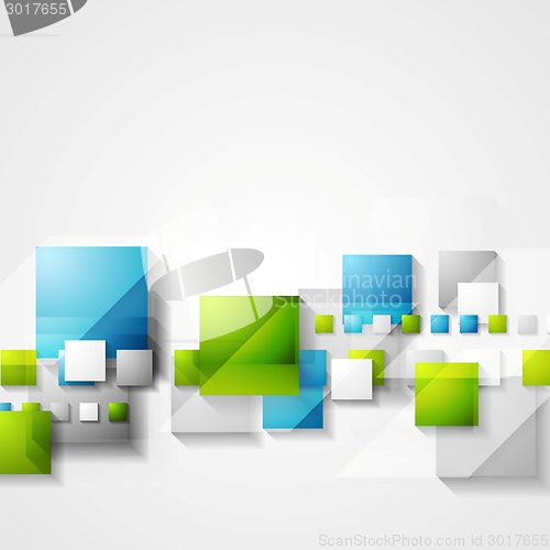 Image of Shiny hi-tech green and blue vector background