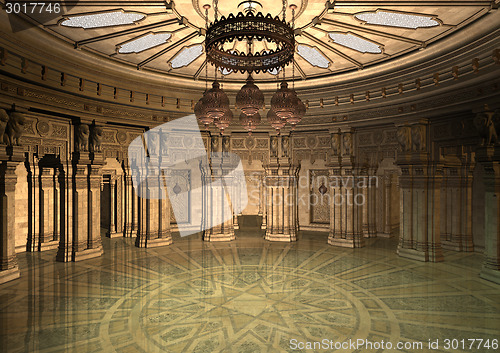 Image of 3d Illustration Oriental Palace