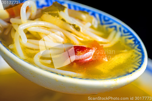 Image of Asian noodle soup