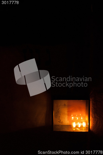 Image of Chanuka lights in Jerusalem